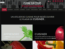 Tablet Screenshot of cuisinesurcours.com